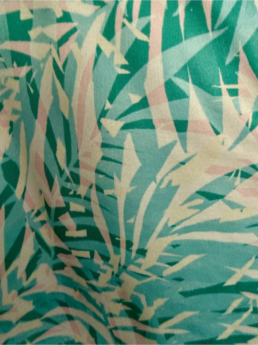 Stella Parker Long Sleeve Palm Leaf Print Top - Picture 5 of 5